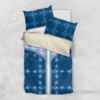 Blue Hawaii Paniolo Quilt Motif Bedding Set