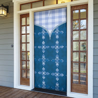 Blue Hawaii Paniolo Quilt Motif Door Cover