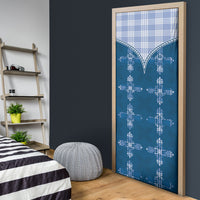 Blue Hawaii Paniolo Quilt Motif Door Cover