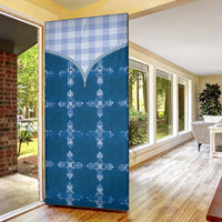 Blue Hawaii Paniolo Quilt Motif Door Cover