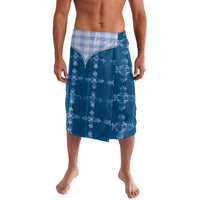 Blue Hawaii Paniolo Quilt Motif Lavalava