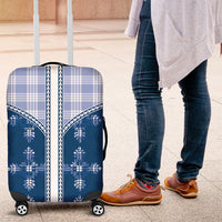 Blue Hawaii Paniolo Quilt Motif Luggage Cover