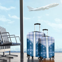 Blue Hawaii Paniolo Quilt Motif Luggage Cover