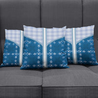 Blue Hawaii Paniolo Quilt Motif Pillow Cover