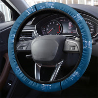 Blue Hawaii Paniolo Quilt Motif Steering Wheel Cover
