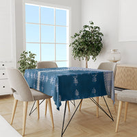 Blue Hawaii Paniolo Quilt Motif Tablecloth