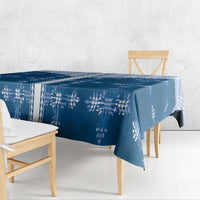 Blue Hawaii Paniolo Quilt Motif Tablecloth