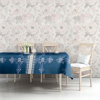 Blue Hawaii Paniolo Quilt Motif Tablecloth