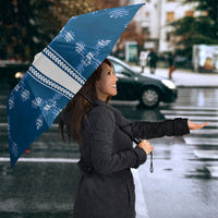 Blue Hawaii Paniolo Quilt Motif Umbrella