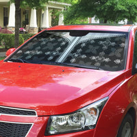 Black Hawaii Paniolo Quilt Motif Auto Sun Shade