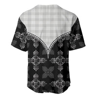 Black Hawaii Paniolo Quilt Motif Baseball Jersey