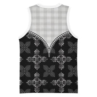 Black Hawaii Paniolo Quilt Motif Basketball Jersey