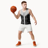 Black Hawaii Paniolo Quilt Motif Basketball Jersey