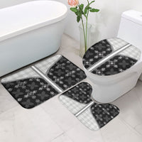 Black Hawaii Paniolo Quilt Motif Bathroom Set