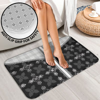 Black Hawaii Paniolo Quilt Motif Bathroom Set
