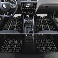 Black Hawaii Paniolo Quilt Motif Car Mats
