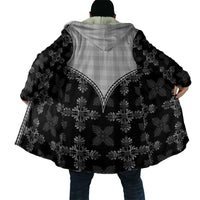 Black Hawaii Paniolo Quilt Motif Cloak