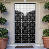 Black Hawaii Paniolo Quilt Motif Door Cover