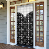 Black Hawaii Paniolo Quilt Motif Door Cover