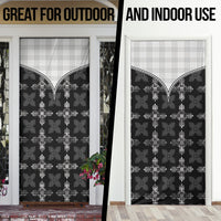 Black Hawaii Paniolo Quilt Motif Door Cover
