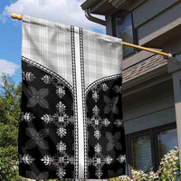 Black Hawaii Paniolo Quilt Motif Garden Flag