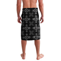 Black Hawaii Paniolo Quilt Motif Lavalava