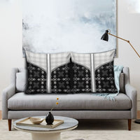 Black Hawaii Paniolo Quilt Motif Pillow Cover