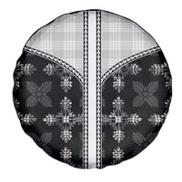 Black Hawaii Paniolo Quilt Motif Spare Tire Cover