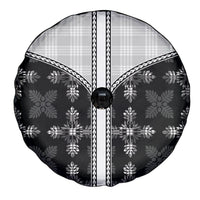 Black Hawaii Paniolo Quilt Motif Spare Tire Cover