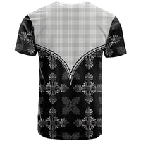 Black Hawaii Paniolo Quilt Motif T Shirt