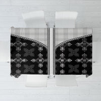 Black Hawaii Paniolo Quilt Motif Tablecloth