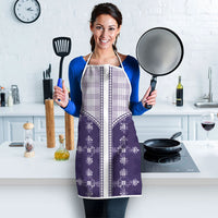 Purple Hawaii Paniolo Quilt Motif Apron