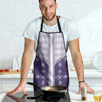 Purple Hawaii Paniolo Quilt Motif Apron
