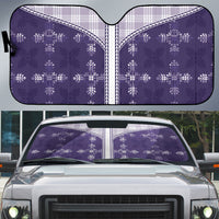 Purple Hawaii Paniolo Quilt Motif Auto Sun Shade