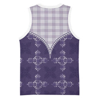 Purple Hawaii Paniolo Quilt Motif Basketball Jersey