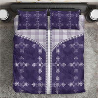 Purple Hawaii Paniolo Quilt Motif Bedding Set