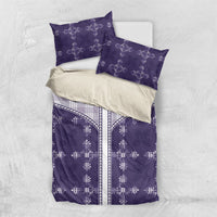 Purple Hawaii Paniolo Quilt Motif Bedding Set