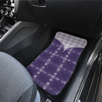 Purple Hawaii Paniolo Quilt Motif Car Mats