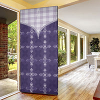 Purple Hawaii Paniolo Quilt Motif Door Cover