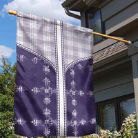 Purple Hawaii Paniolo Quilt Motif Garden Flag
