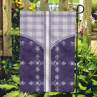 Purple Hawaii Paniolo Quilt Motif Garden Flag