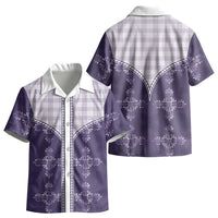 Purple Hawaii Paniolo Quilt Motif Kid Hawaiian Shirt