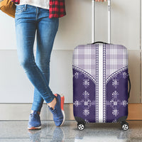 Purple Hawaii Paniolo Quilt Motif Luggage Cover
