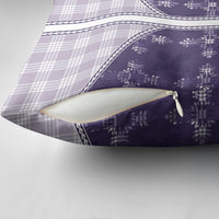 Purple Hawaii Paniolo Quilt Motif Pillow Cover