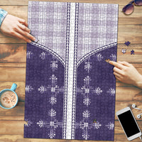 Purple Hawaii Paniolo Quilt Motif Puzzle