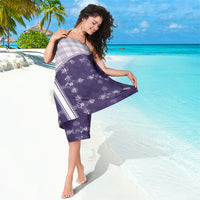 Purple Hawaii Paniolo Quilt Motif Sarong