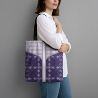 Purple Hawaii Paniolo Quilt Motif Tote Bag