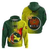 Papua New Guinea Oro Province Hoodie Mix Coat Of Arms Polynesian Pattern LT05 - Polynesian Pride