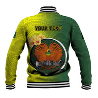 Personalized Papua New Guinea Oro Province Baseball Jacket Mix Coat Of Arms Polynesian Pattern LT05 - Polynesian Pride