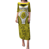 Personalised Niue The Rock Of Polynesia Puletasi Peniamina Gospel Day Yellow Version